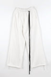Leather belt string pants
