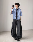 Pinto Stripe Crop Shirt