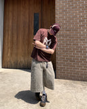 Vintage double knee bermuda pants