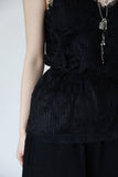 Velvet lace sleeveless