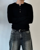Slim Henley Knit