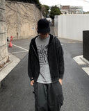 Pigment Over Hood Knit Zip-Up
