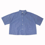 Pinto Stripe Crop Shirt