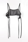 Needs Layered Mesh Bra Top