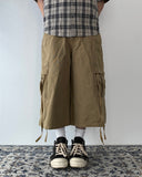 Strap Cargo Maxi Bermuda Pants