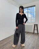 WAFFLE PIGMENT JOGGER PANTS