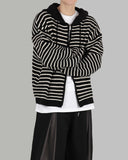 Marlon hood knit zip up