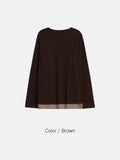Moro Dual Layered Henley Neck Long Sleeve