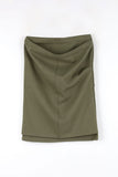 Front double wrap skirt