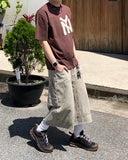 Vintage double knee bermuda pants