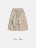 Twill Cotton Cargo Bermuda Pants