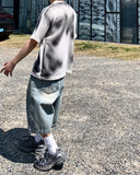 Teen Washed Deep Tuck Bermuda Denim