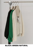 [Premium] Whole Garment Ash One Button Cardigan