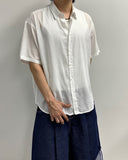 Cooling See-Through Stripe Short Sleeve Shirt