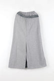 Mixed Easy Denim Long Skirt