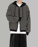 Marlon hood knit zip up