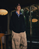 Boxing Pocket Collar Sweat Shirt