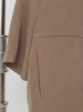 [Premium] Button Linen Jacket & Slacks Set