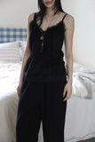 Velvet lace sleeveless