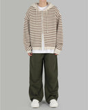 Marlon hood knit zip up