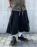 Western Tassel Line Bermuda Denim