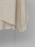[Premium] Whole Garment Ash One Button Cardigan
