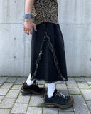 Western Tassel Line Bermuda Denim
