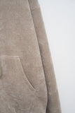 Tan Velvet Zip Hoodie