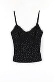 Floral lace sleeveless cardigan set