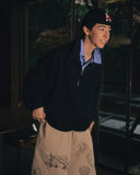 Boxing Pocket Collar Sweat Shirt