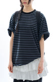 Velin pigment stripe T-shirt