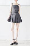 Elfin Belted Pleated One Piece