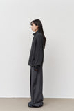 V Pintuck Wide Trousers