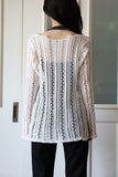 Diagonal Net Long Knit