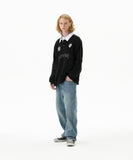TRACK COLLAR SWEATSHIRT