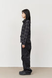 (W) Mint Checked Shirt