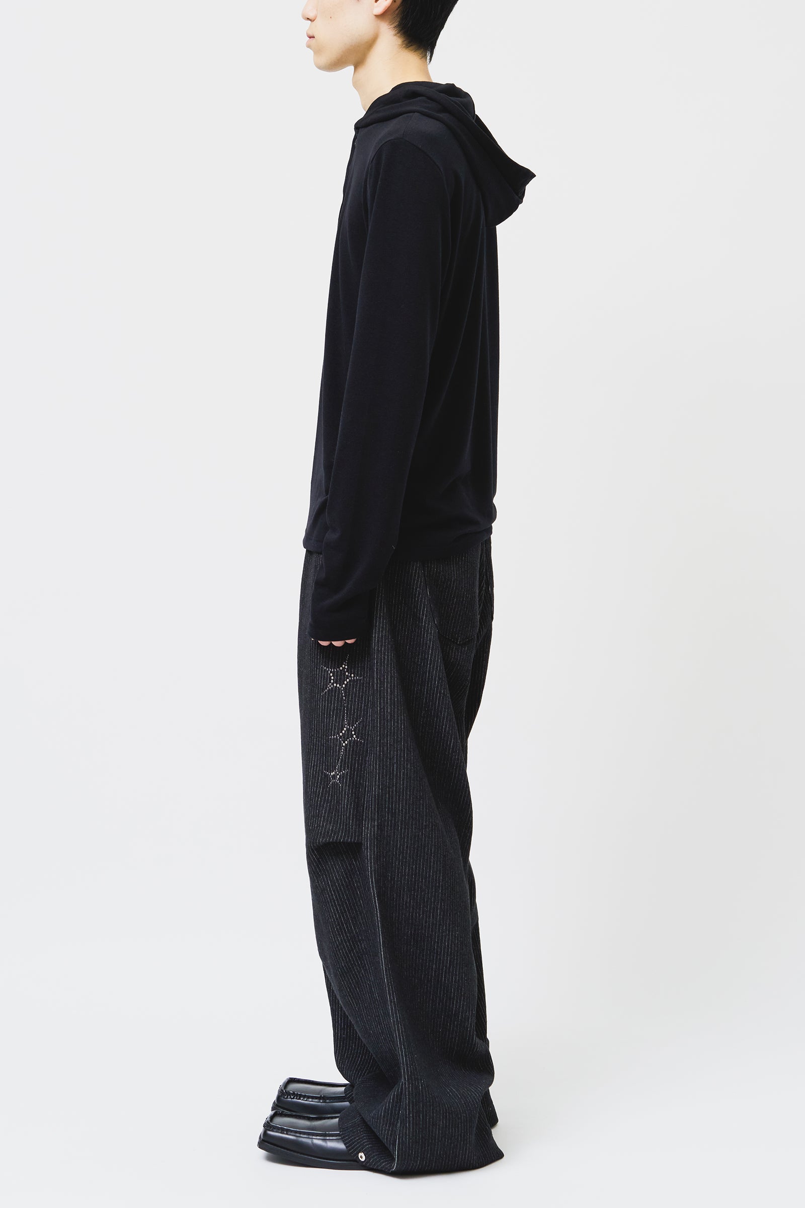 【HI FI FNK】Grid Stud Wide Denim HI FI FNK(ハイファイファンク) - グリッドスタッドワイドデニム