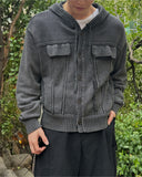 Pigment Pocket Hooded Cardigan