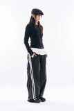 Elixir high-neck shirring zip-up