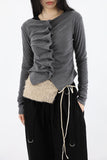 Eco shirring cardigan