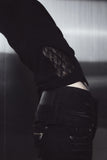Noir Lace Slash Tee