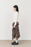 (W) Netty Checked Skirt