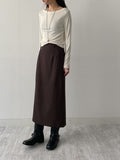 D-ring Stripe H-Line Long Skirt