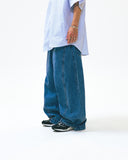 [AG] Wide Curved Denim Pants