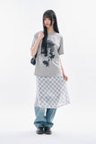 Viva see-through check skirt