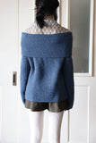 Hitch Boucle Off-Shoulder Knit