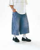 [AG] Upside Down Denim Half Pants