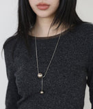 Double Ball Layered Necklace