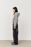 (W) Momo Striped Zip Hoodie