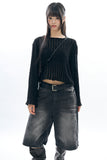 Brann denim bermuda pants